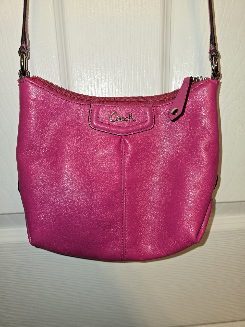 Coach Hot Pink Leather Crossbody Bag